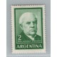 ARGENTINA 1954 GJ 1135B ESTAMPILLA NUEVA MINT PAPEL MATE BLANDO U$ 6,50